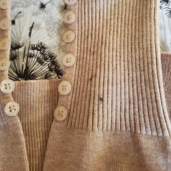 SOFT & STRETCHY L/S V-NECK CARDIGAN SWEATER-NWT - Picture 9 of 9